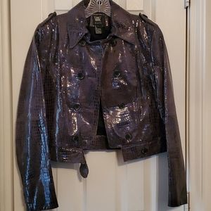 Worth genuine patented leather jacket